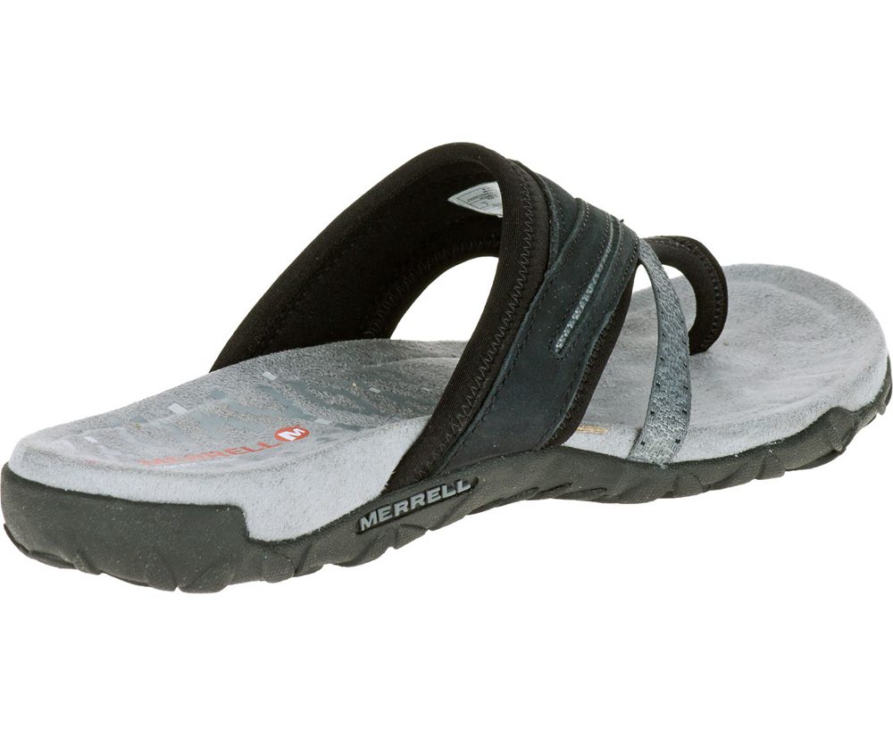 Sandalias Mujer - Merrell Terran Post Ii - Blancas/Negras - YCLI-46928